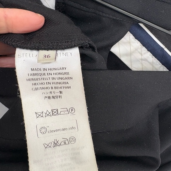 Stella McCartney Black Wool Pencil Pants XS (IT 36) - Picture 9 of 11